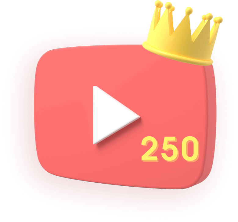 Real 250 YouTube Views